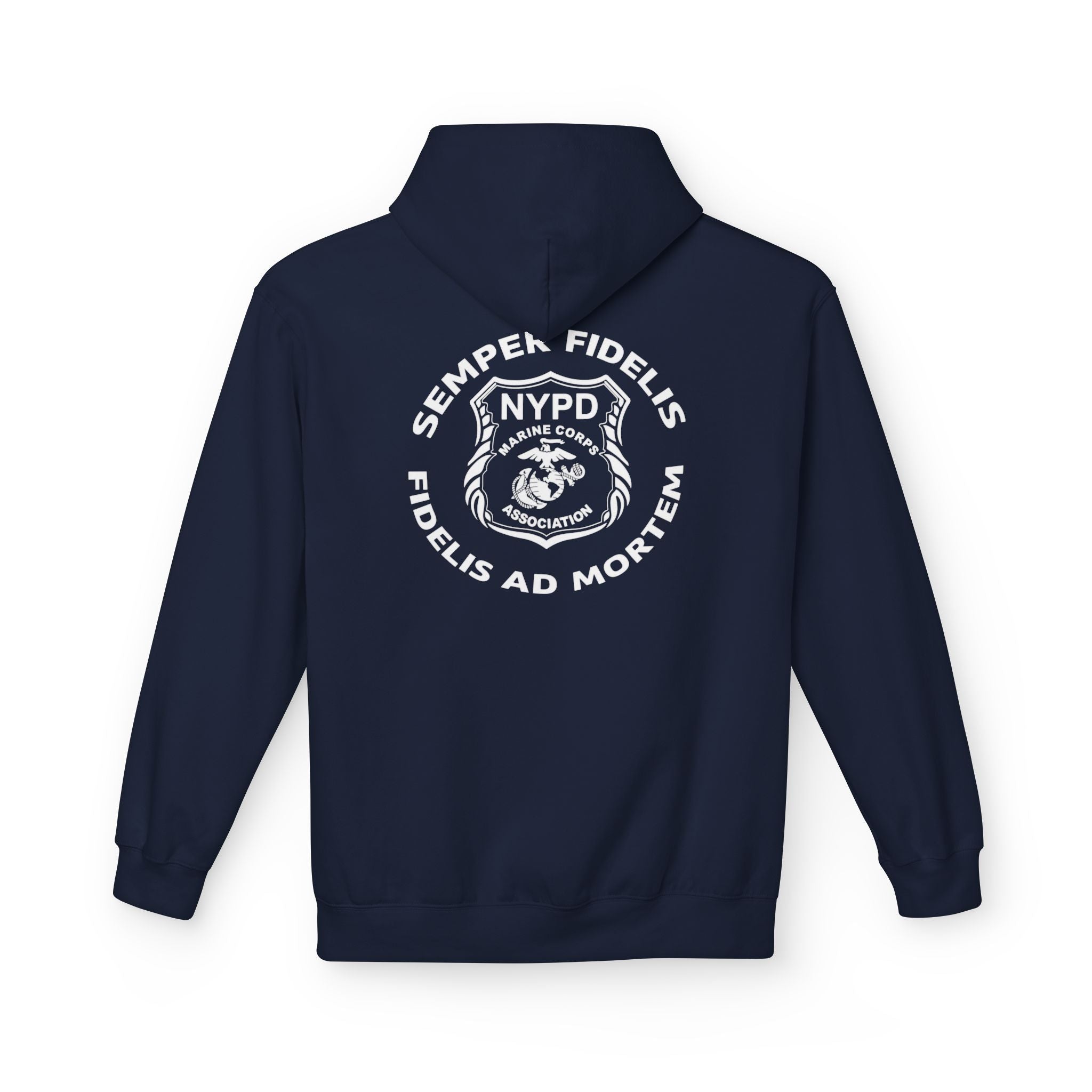 NYPD Semper Fidelis Back-Print Hoodie — Police Tribute Fleece