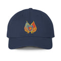 Embroidered Firefighter Maltese Dad Hat — USA-Made Red Cap