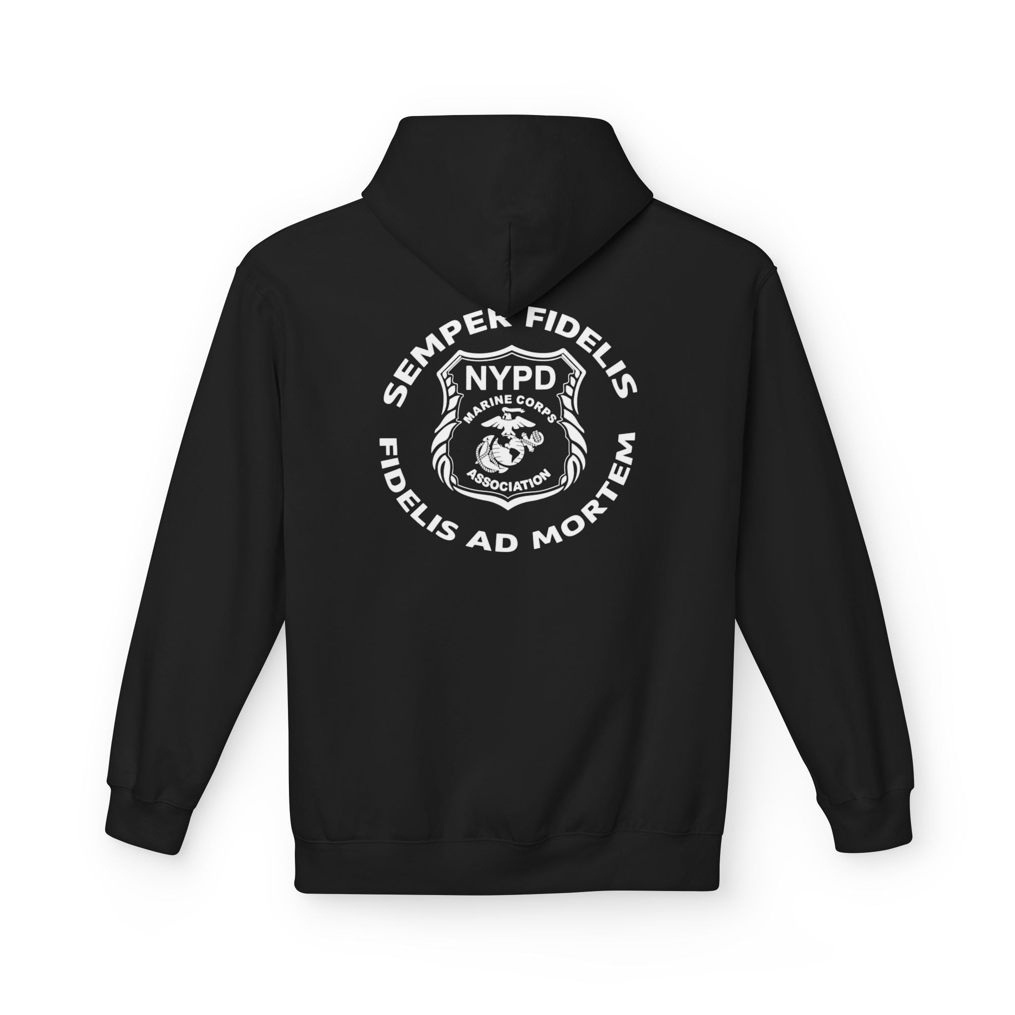 NYPD Semper Fidelis Back-Print Hoodie — Police Tribute Fleece