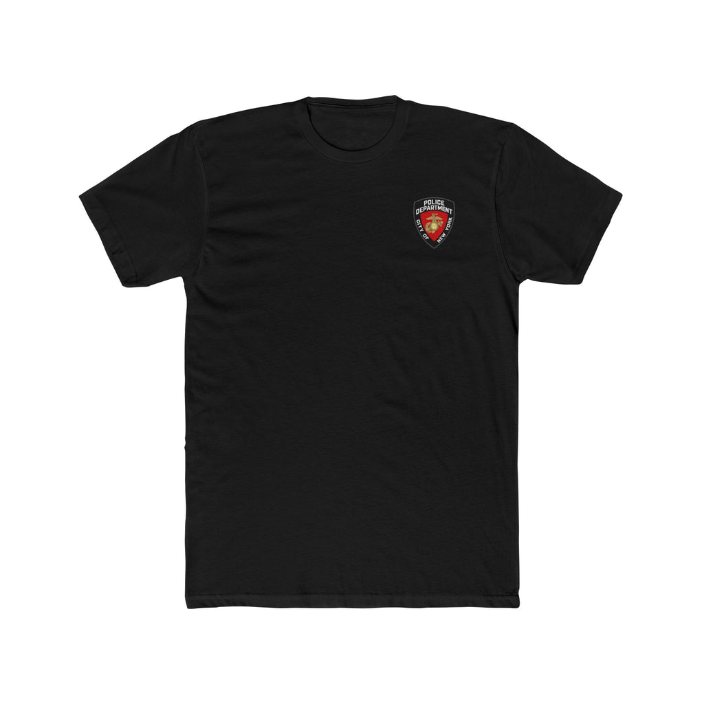 Firefighter Shield T‑Shirt — Hero Badge Chest Logo Cotton Tee