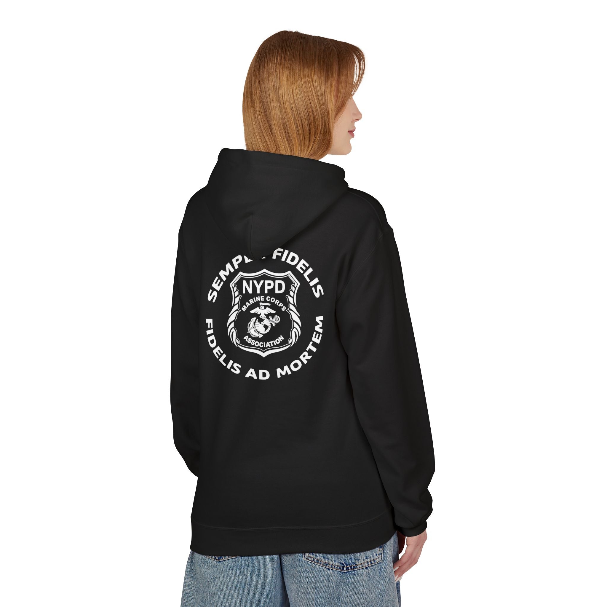NYPD Semper Fidelis Back-Print Hoodie — Police Tribute Fleece