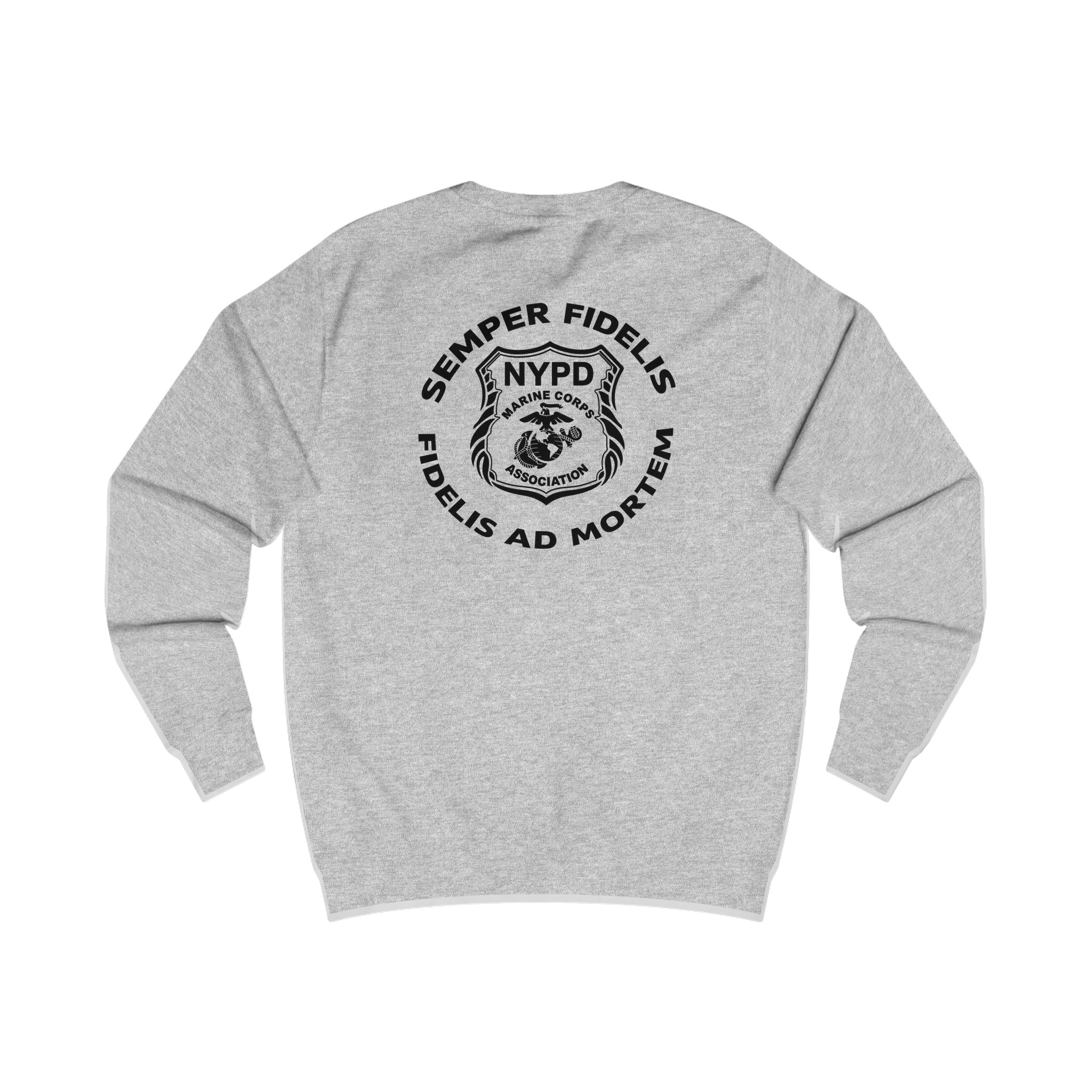 Police Badge Crest Sweatshirt — Minimal Law Enforcement Shield Crewneck