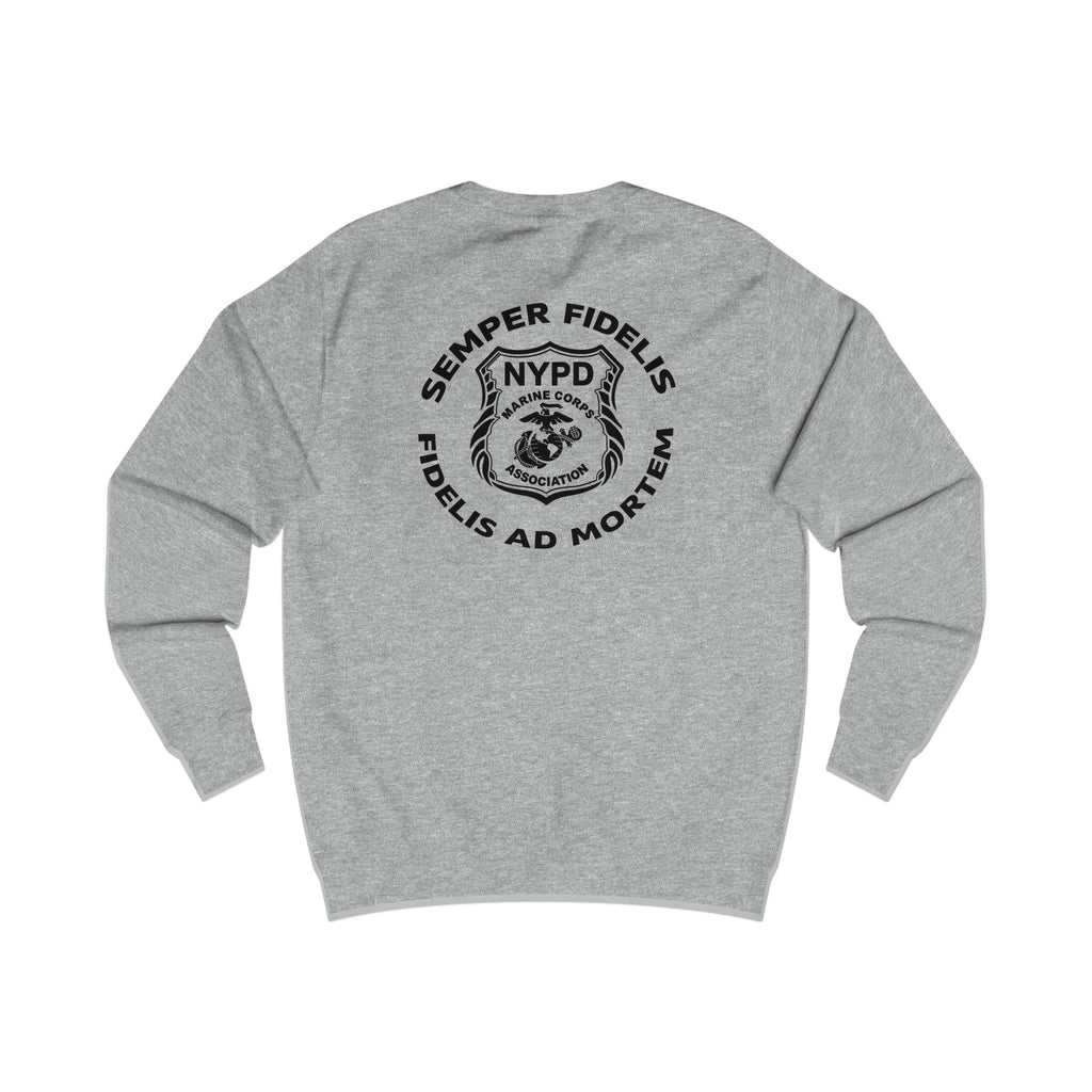 Police Badge Crest Sweatshirt — Minimal Law Enforcement Shield Crewneck