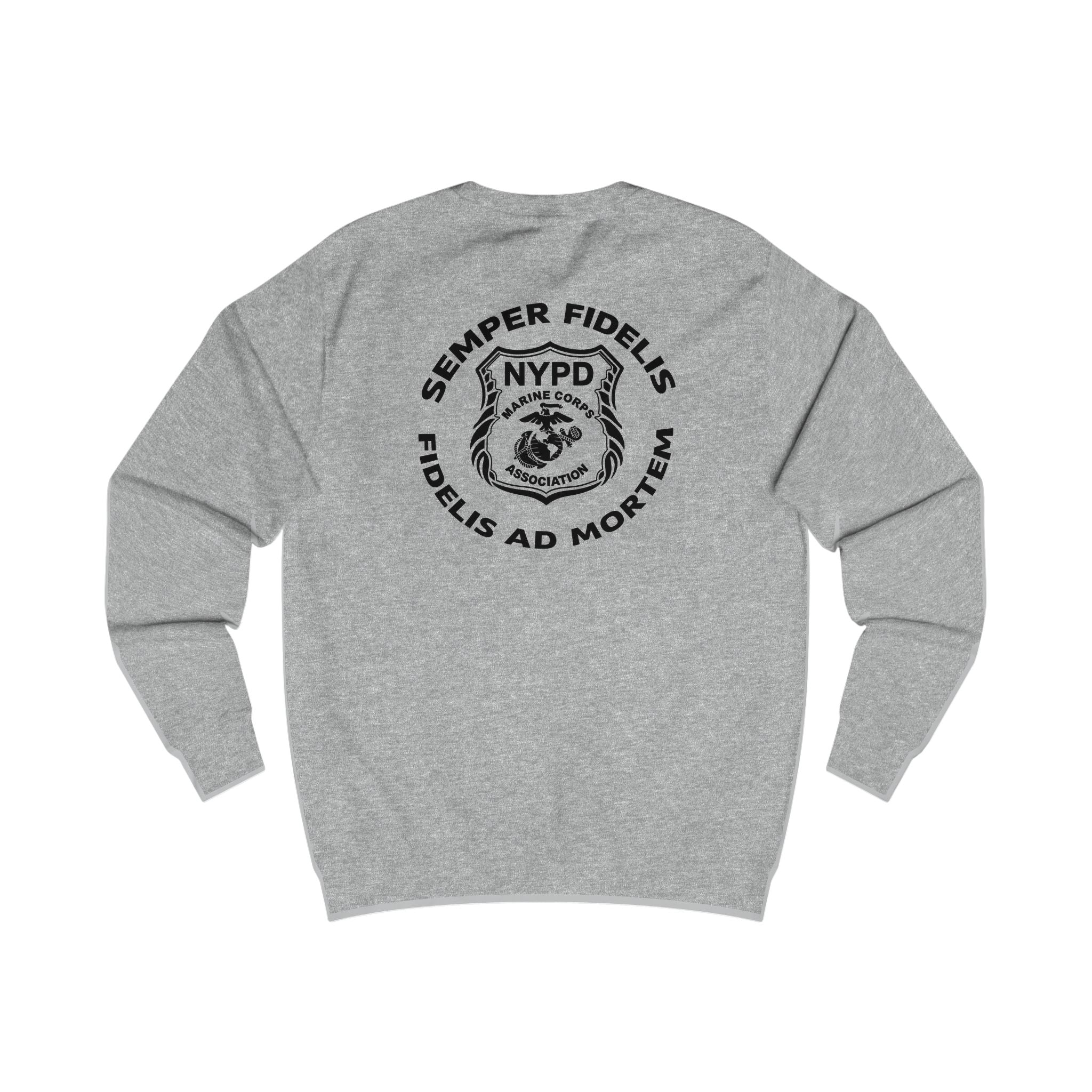 Police Badge Crest Sweatshirt — Minimal Law Enforcement Shield Crewneck