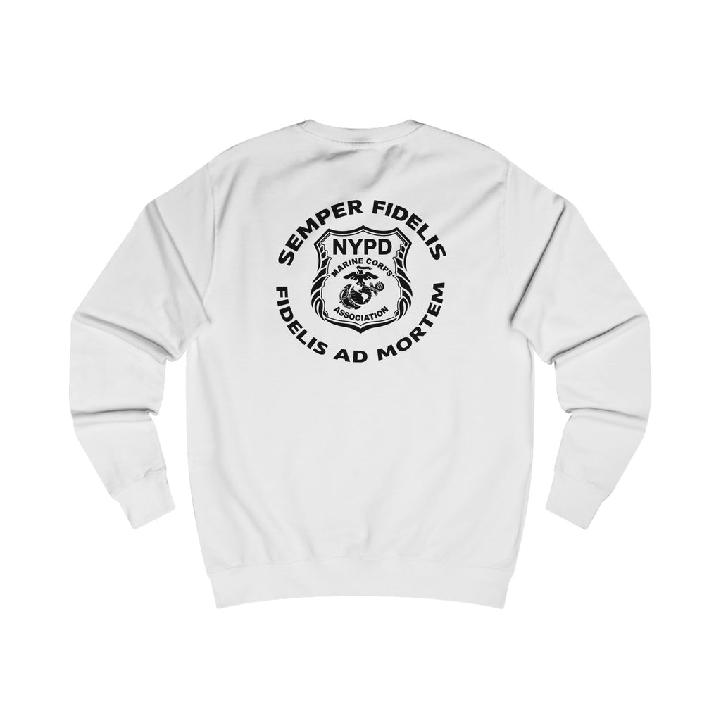 Police Badge Crest Sweatshirt — Minimal Law Enforcement Shield Crewneck