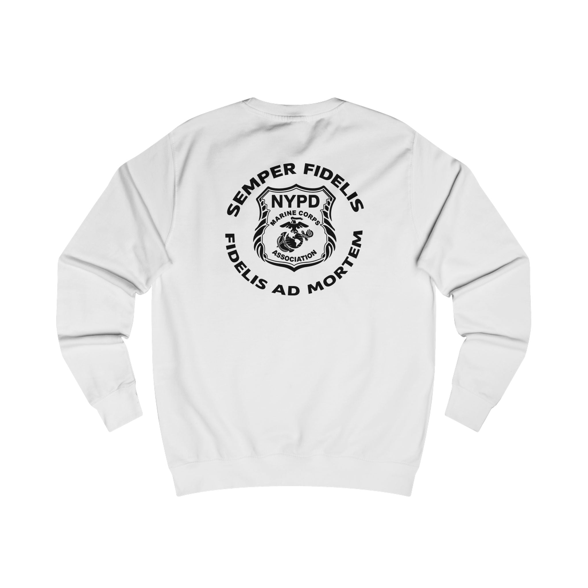 Police Badge Crest Sweatshirt — Minimal Law Enforcement Shield Crewneck