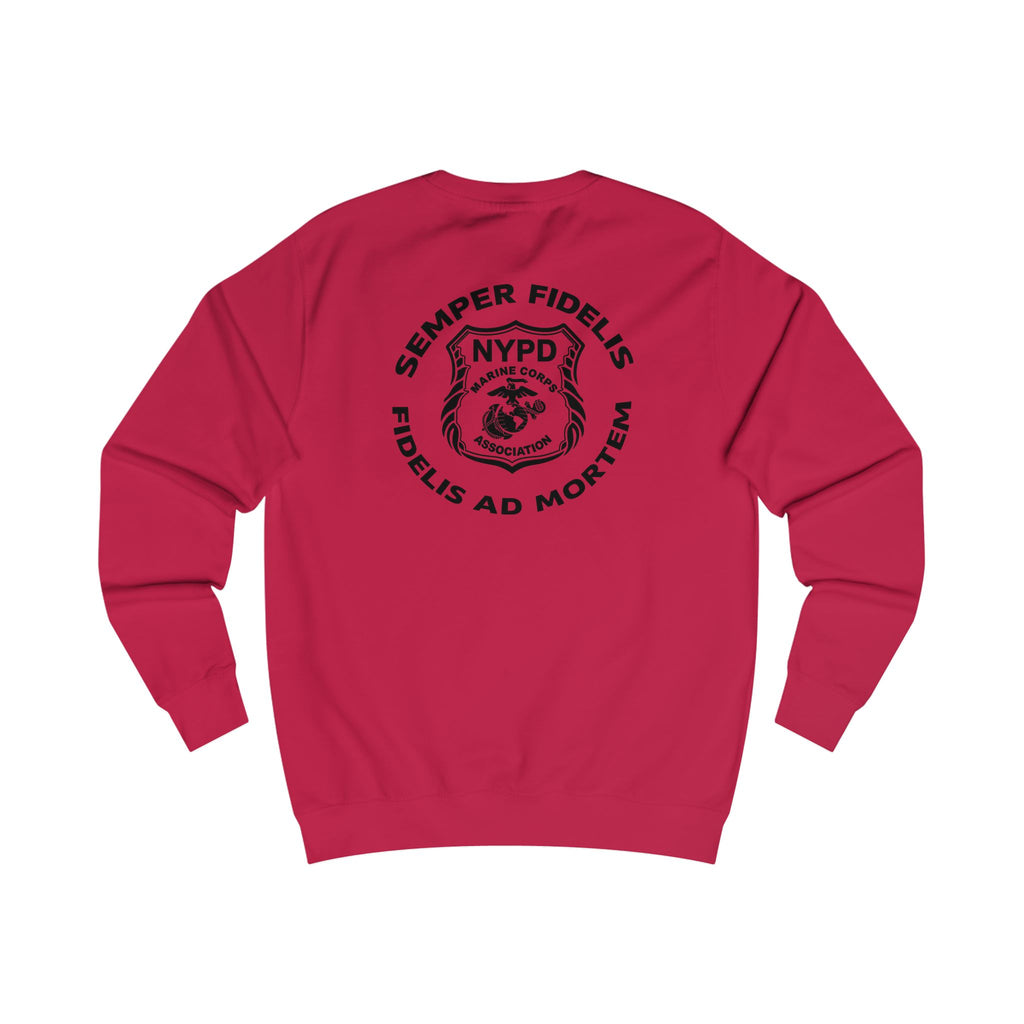 Police Badge Crest Sweatshirt — Minimal Law Enforcement Shield Crewneck