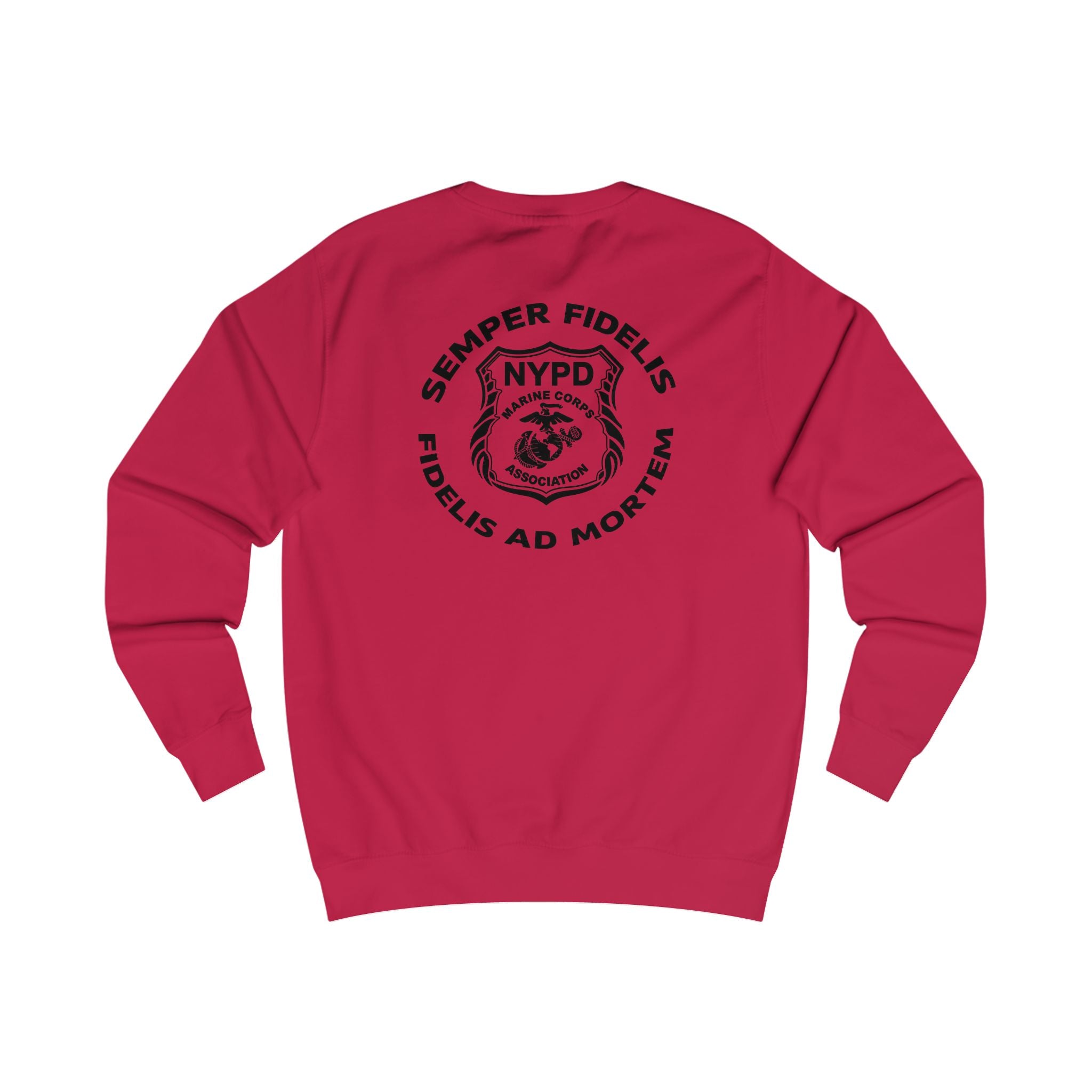 Police Badge Crest Sweatshirt — Minimal Law Enforcement Shield Crewneck