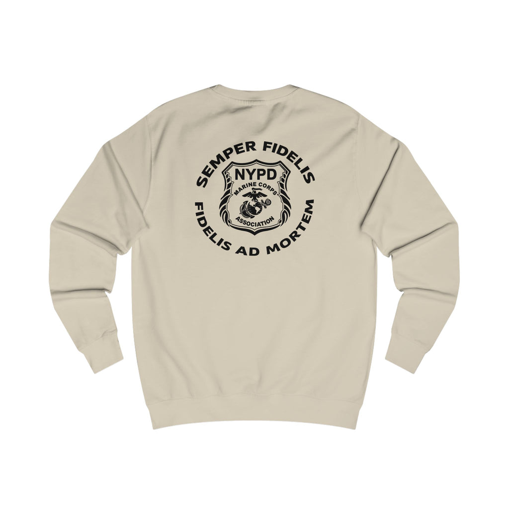 Police Badge Crest Sweatshirt — Minimal Law Enforcement Shield Crewneck
