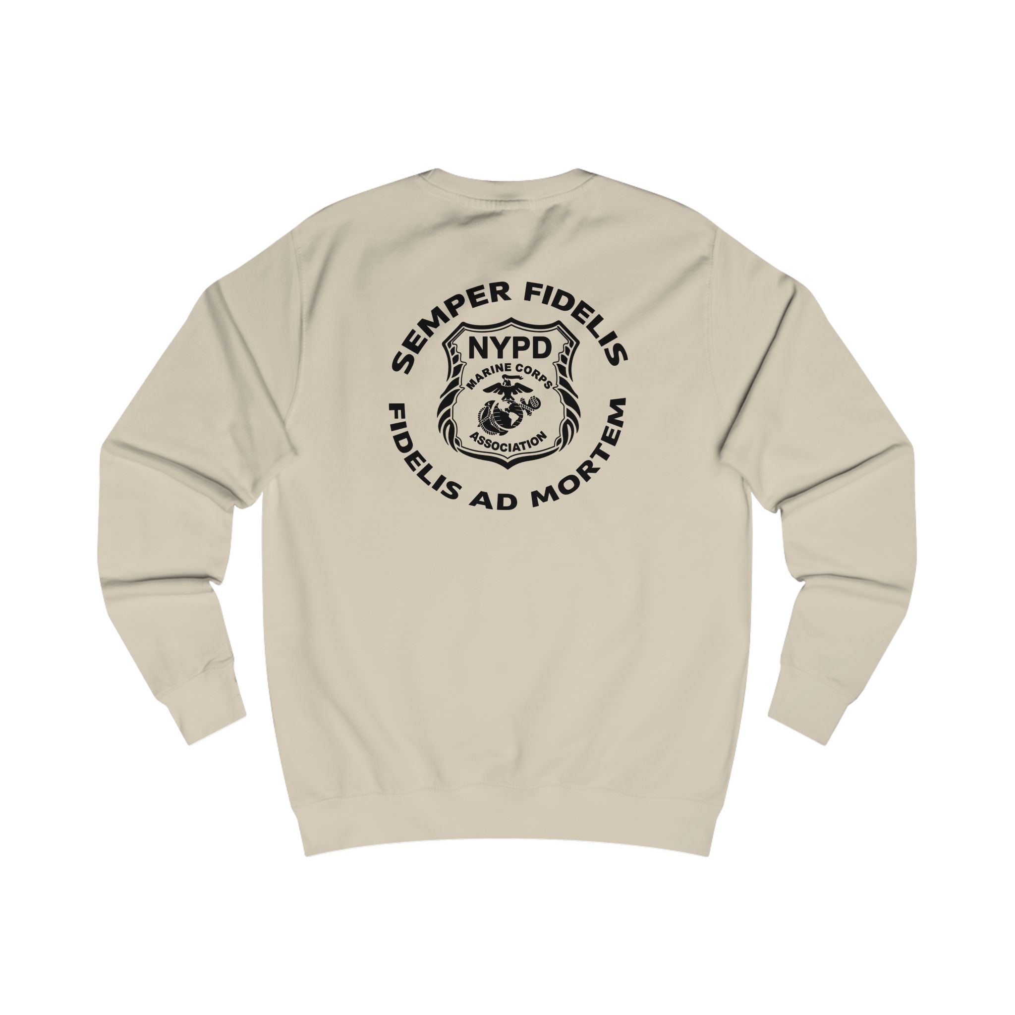 Police Badge Crest Sweatshirt — Minimal Law Enforcement Shield Crewneck