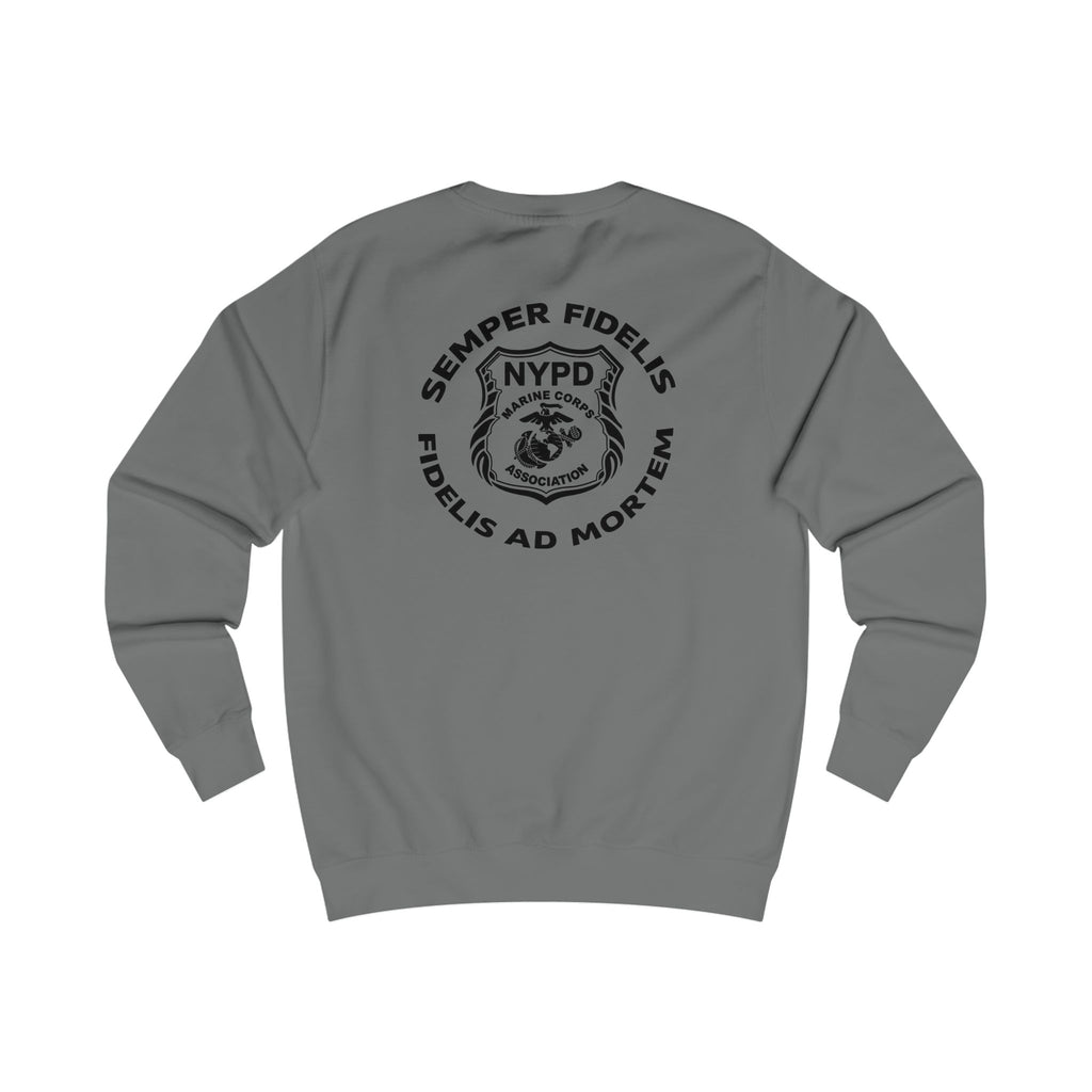Police Badge Crest Sweatshirt — Minimal Law Enforcement Shield Crewneck