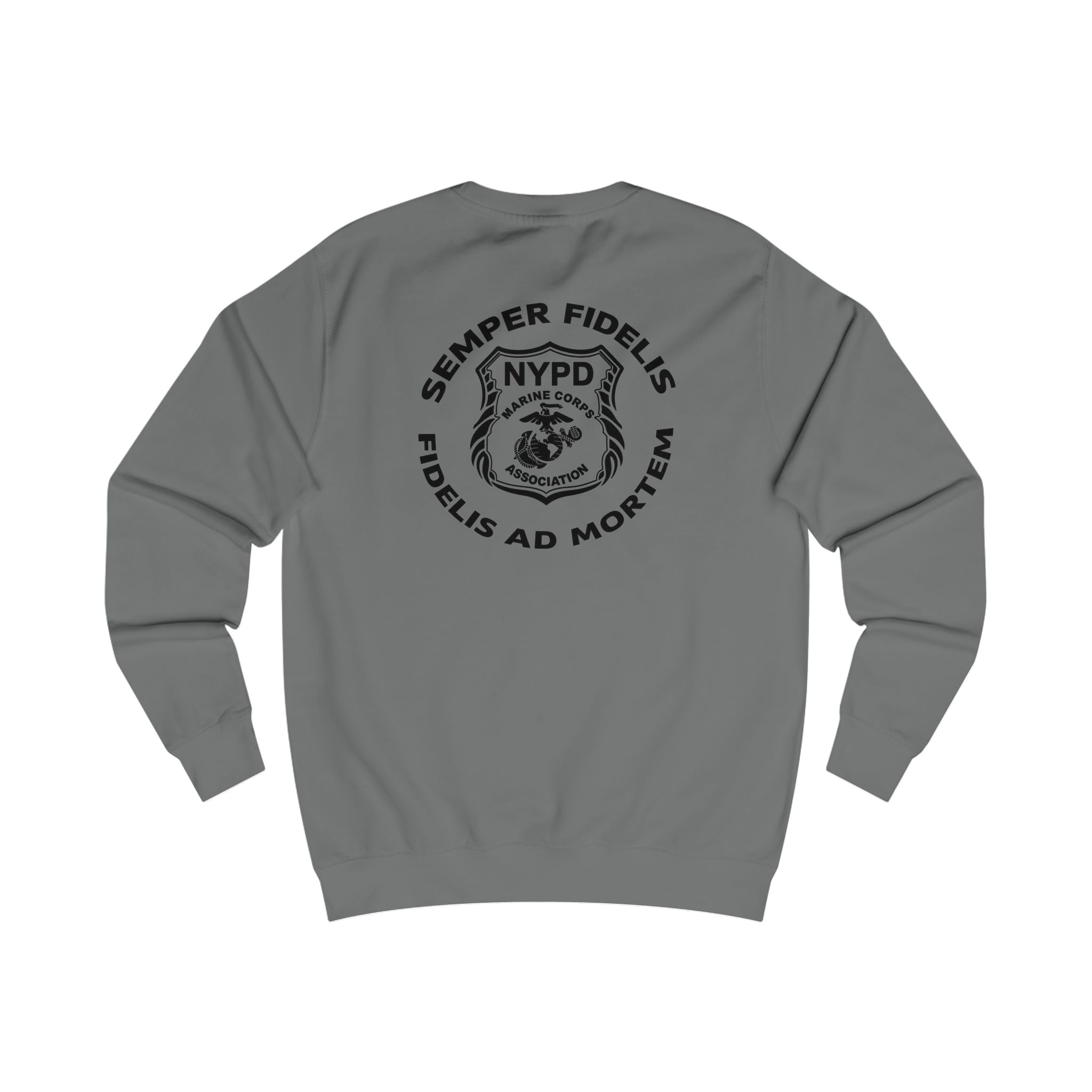 Police Badge Crest Sweatshirt — Minimal Law Enforcement Shield Crewneck