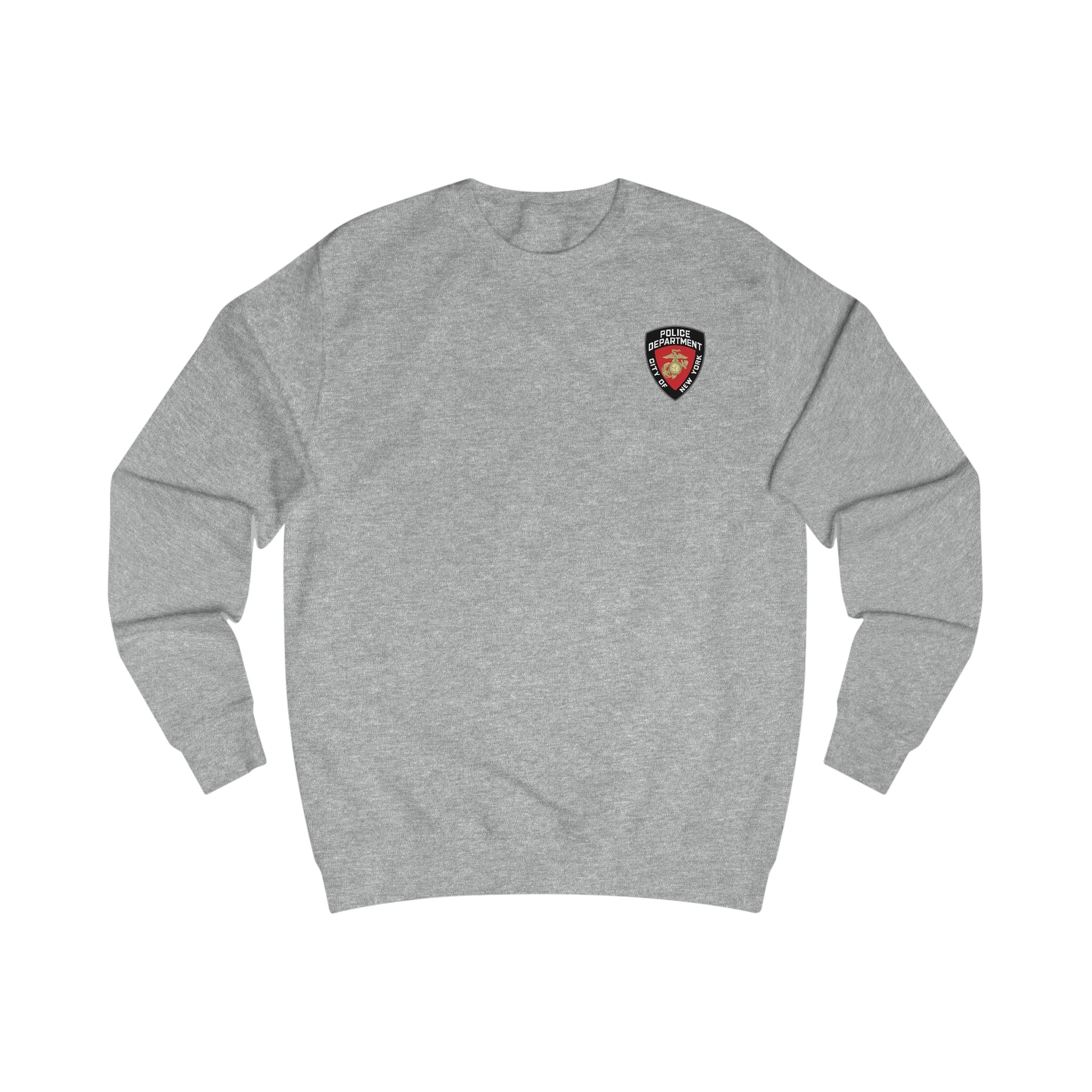 Police Badge Crest Sweatshirt — Minimal Law Enforcement Shield Crewneck