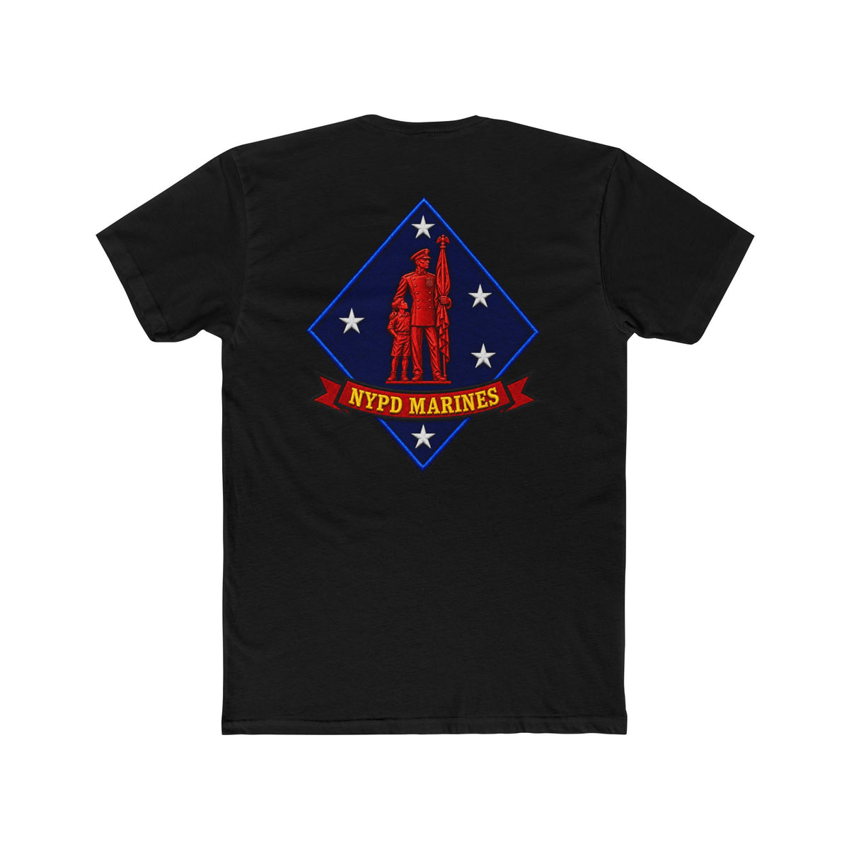 NYPD Marines Graphic Tee — Back Emblem & Left Chest Badge